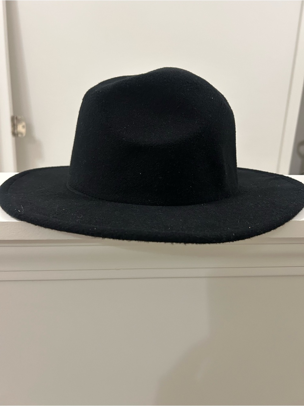 Universal Thread Black Wool Felt Fedora Hat